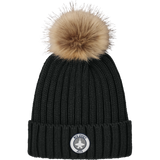 NJ Jets Faux Fur Pom Beanie