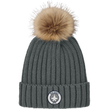 NJ Jets Faux Fur Pom Beanie