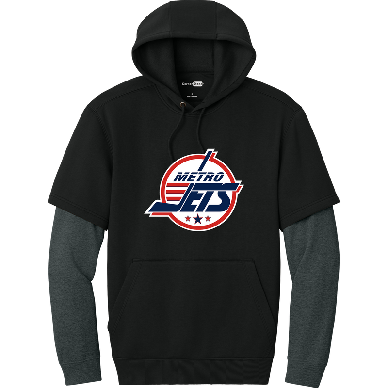 Metro Jets Tough Fleece Layered Hoodie