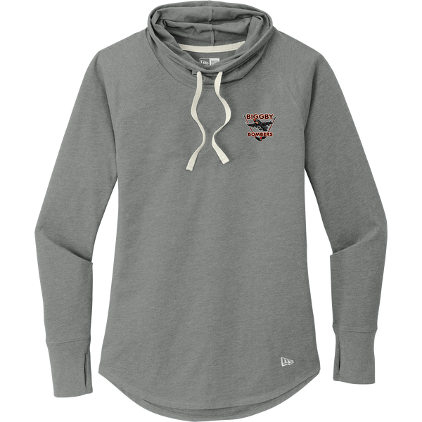 Biggby Bombers New Era Ladies Sueded Cotton Blend Cowl Tee