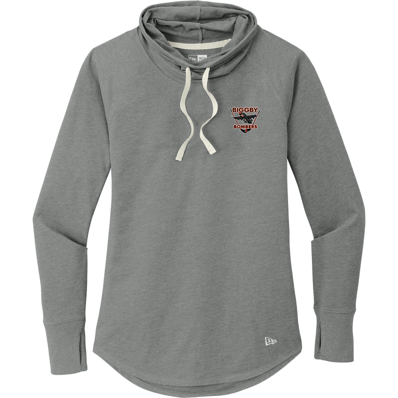 Biggby Bombers New Era Ladies Sueded Cotton Blend Cowl Tee
