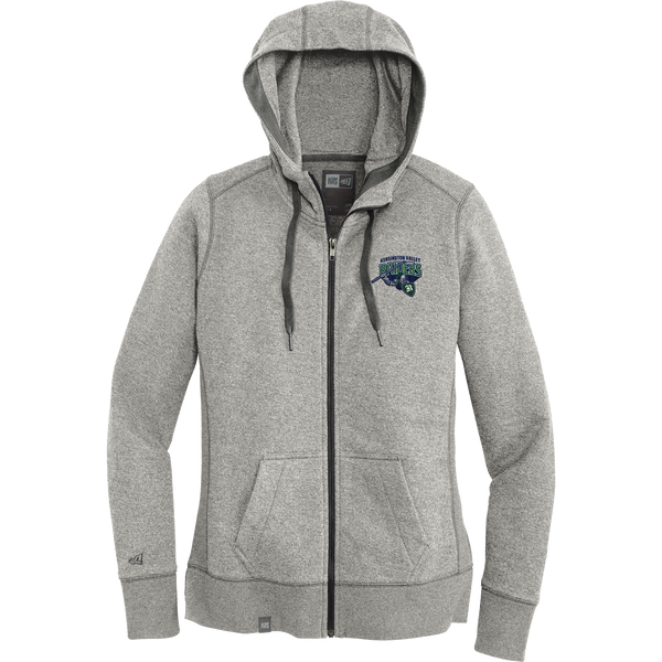 Kensington Valley Raiders New Era Ladies French Terry Full-Zip Hoodie