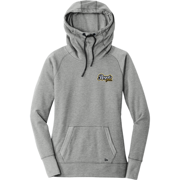 Royals Girls New Era Ladies Tri-Blend Fleece Pullover Hoodie