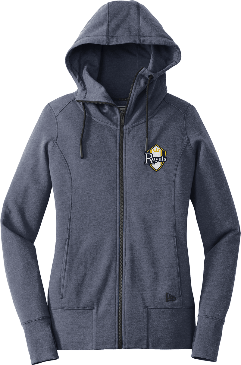 Royals Hockey Club New Era Ladies Tri-Blend Fleece Full-Zip Hoodie