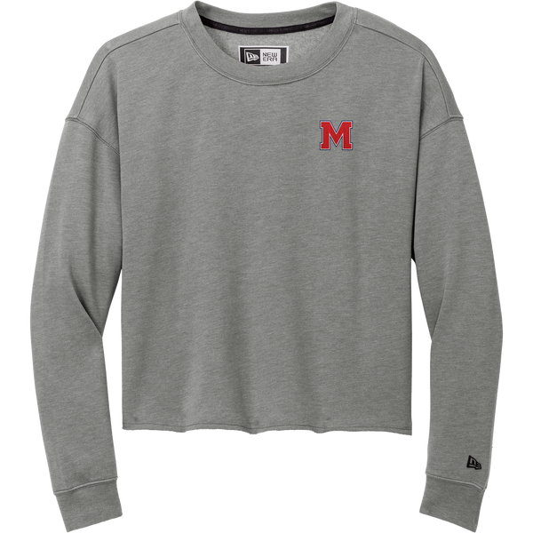 Mount St. Charles New Era Ladies Tri-Blend Fleece Crop Crew