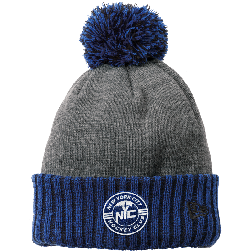 NYC Hockey Club New Era Colorblock Cuffed Beanie