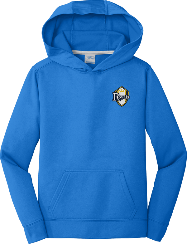 Royals Hockey Club Youth Performance Fleece Pullover Hooded Sweatshirt