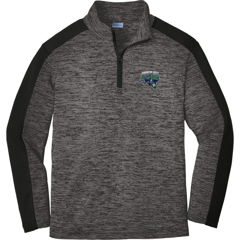 Kensington Valley Raiders Youth PosiCharge Electric Heather Colorblock 1/4-Zip Pullover